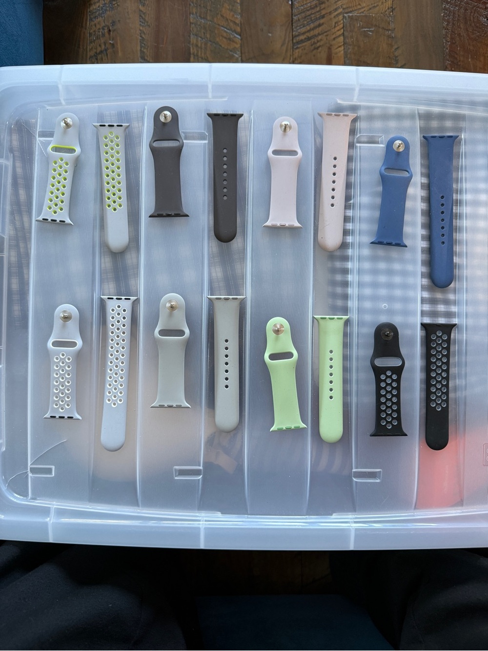 Apple Watch Silicone and Sport Bands - lot of 8 - 38mm